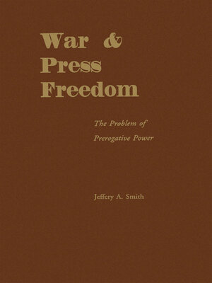 cover image of War and Press Freedom